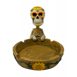 Bobble Head Skull Ashtray [MY85159-4445]